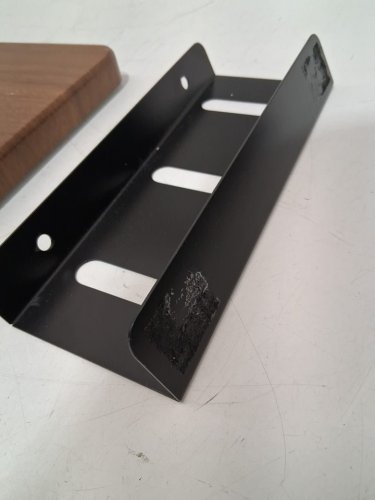 NestNeat Dual Monitor Stand Large Wood Monitor Stand for 2 Monitors - 39" - WALNUT, black (model: ms5100) image 6