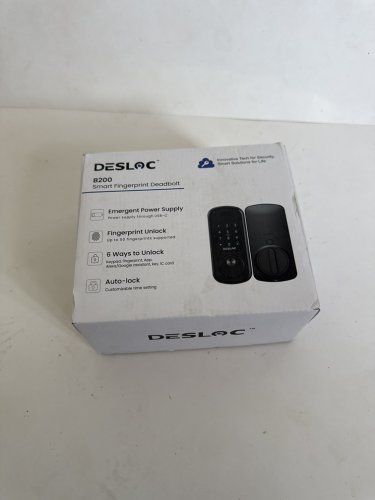 DESLOC B200 SMART FINGERPRINT DEADBOLT LOCK WITH TOUCHSCREEN KEYPAD - BLACK image 2
