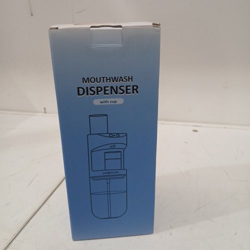 Wall-Mounted Automatic Mouthwash Dispenser Touchless with 2 Magnetic Cups - 550ml - black/clear (Model: MS1) image 2