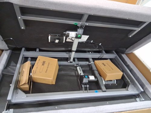yiree electric adjustable box bed frame with remote and usb ports - full, 10"-14" height - gray/black - (model: fdr-a1-01m) image 8