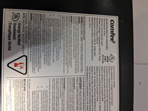 COMFEE COUNTERTOP MICROWAVE OVEN WITH EXPRESS COOK - 20.7cu.ft  - 700W - BLACK (MODEL: CM-M201KBK) image 4
