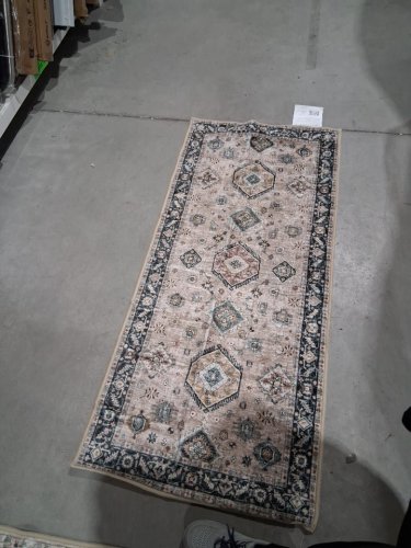 2pc washluxe area rug & runner set - 5ft x 7ft & 2.25ft x 5ft - beige/brown/green (model: 2046294) image 4