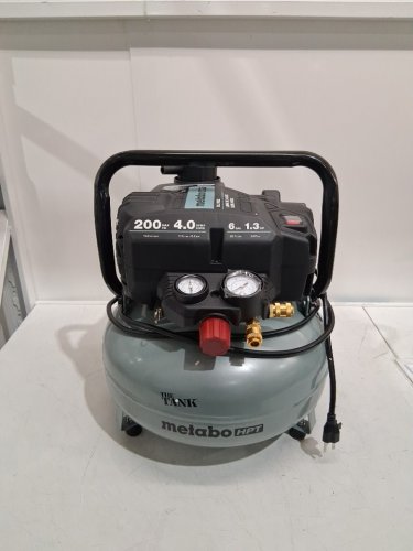 metabo hpt "the tank" pancake air compressor - 200psi / 6 gallon - grey (model: EC914S) image 4