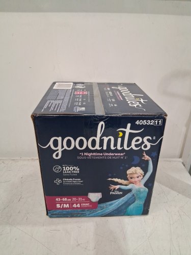44PK GOODNITES POTTY TRAINING UNDERWEAR FOR GIRLS - SMALL/MEDIUM - FITS SIZES 6-8 - frozen image 2