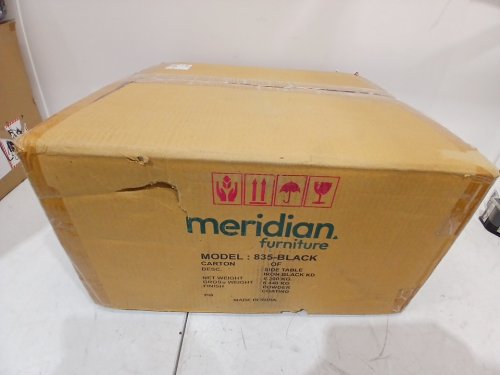 Meridian Modern Furniture Collection Table/Nightstand - 16" x 23" - black (model: 835Black) image 2