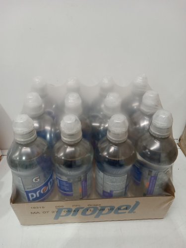 12pk Gatorade Propel Electrolyte Enhanced Water Sports Drink - Zero Sugar / Calories - 591ML - Grape Flavour image 2