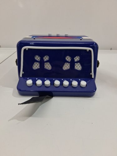 kids lieke accordion with 10 settings - blue/ red image 2