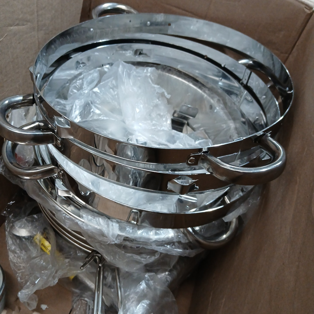 4PK PREMIUM Buffet Chafers, Round Catering Dishes - 5QT - STAINLESS STEEL image 7