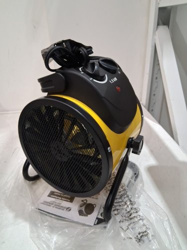 DuraHeat Forced Air Heater - up to 250sq.ft - 120v 1500w - black / yellow (model: EUH1500) image 3