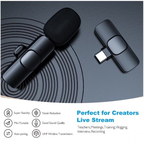 Wireless Lavalier Microphone with USB-C Dongle (Model: 65F3) image 2