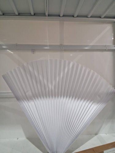 2pk REDI SHADE ORIGINAL PLEATED PAPER SHADE - 48"W x 90"L - WHITE image 3