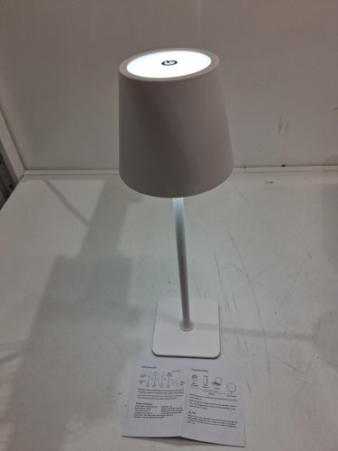 mini rechargeable usb-c led touch control dimmable lamp - 3000k/4000k/6000k - white image 2