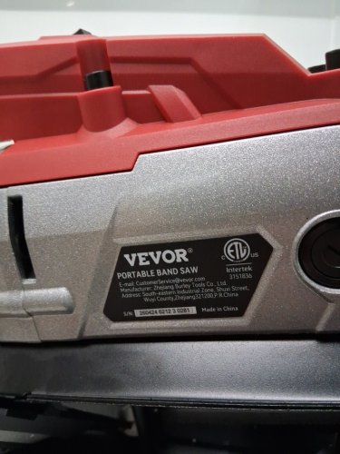 portable steel base band saw with 5" cutting capacity for metal/wood - variable speed 137.8fpm to 472.4fpm (MODEL: R2103) image 12