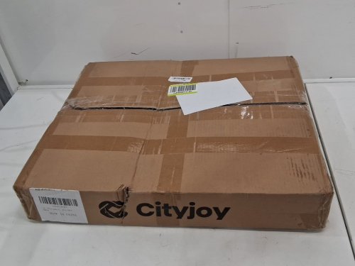 cityjoy 3-tier slanted acrylic commerical countertop Bakery Display Case - 21" x 17" x 17" - clear/gold image 2
