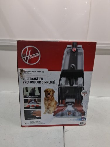 Hoover PowerScrub Deluxe Upright Carpet Cleaner with Spin Scrub, Multi‑Directional Brushes, Dual‑Tank System, Heat Force Rapid‑Dry, and Automatic Detergent Mixing - 20FT Cord - red/Grey (MODEL: FH50150VCD) image 2