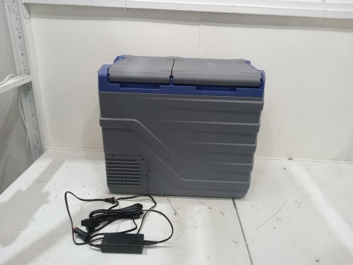 DUAL ZONE PORTABLE car refrigerator - 40l - 12 volt - navy/grey (model: nls55) image 3