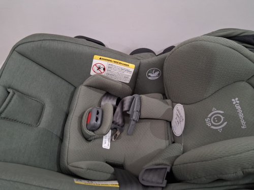 uppababy mesa v3 infant car seat with adjustable EPP foam headrest, Side Impact Protection, and 4th rebound carry handle - 4lbs-35lbs max - evelyn meadow green (model:1003-msa-ca-eve) image 4