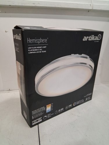 Artika Hemisphere Flush Mount Light with 5 SELECTABLE LIGHT COLOURS 2700K/3000K/3500K/4000K/5000K - 2500LM - 15" - CHROME (MODEL: 1806274/FM-HM5C-C1CR) image 4