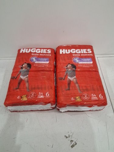 108pk huggies little movers outstanding active fit disposable baby diapers - size 6 (35lb+) - disney baby lion king (style: 56319) image 3