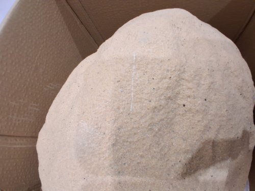 OUTDOOR Lightweight & Weather-Resistant hollow Artificial Boulder Décor - 23" X 18" X 14" - Sandy Brown (MODEL: CP-67) image 5