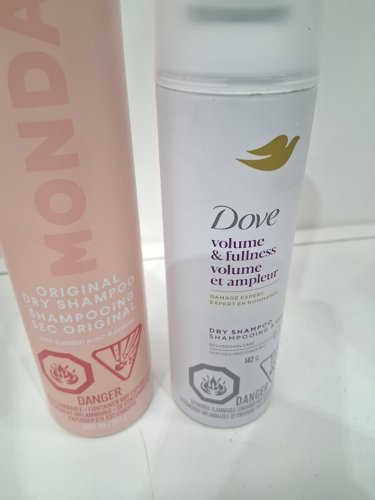 2 ASSORTED DRY SHAMPOOS - ASSORTED BRANDS AND SIZES - MONDAY / DOVE image 4