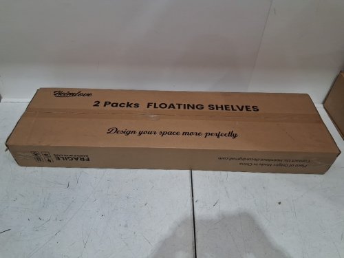 2PK HEIMLOVE FLOATING PICTURE LEDGE SHELVES - 36" - BIRCH (MODEL: B0DD7KW968) image 2