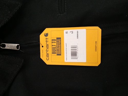Men's Carhartt Blanket-Lined Detroit Jacket Relaxed Fit - large (tall) (style: 103828-BLK) image 5