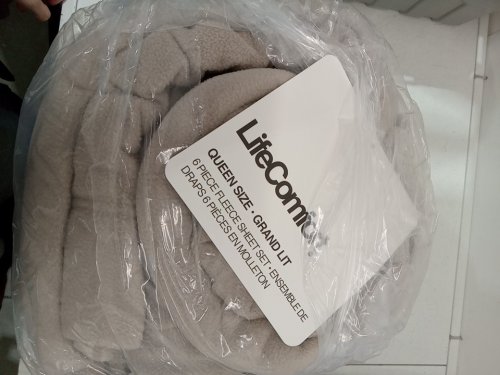 6PC lifecomfort Microfleece Sheet Set - queen - brown image 3