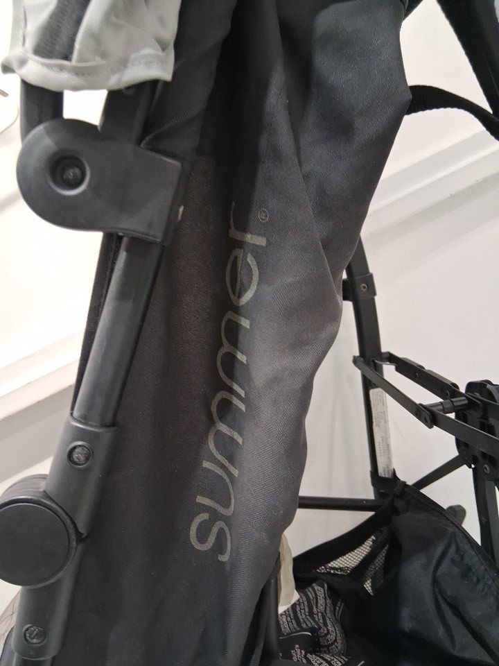 INGENUITY SUMMER INFANT 3DLITE CONVENIENCE STROLLER - 50lb cap - geometric black/grey image 8