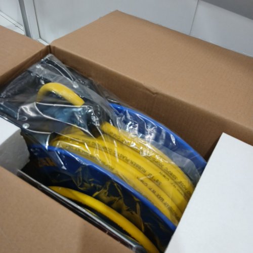 GOODYEAR SPRING DRIVEN HOSE REEL - BLUE/YELLOW (MODEL:  L815153G) image 3