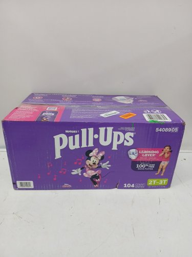 104pk pullups girls mini mouse diapers - size 2t-3t - multicoloured (model : 00036000540895) image 2