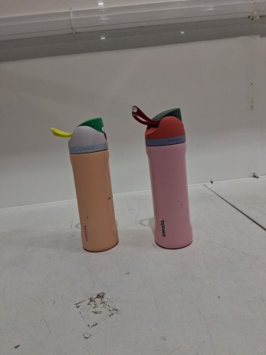 2pk OWALA STAINLESS STEEL WATER BOTTLES - 24OZ - PINK/PEACH (MODEL: 1965314) image 3