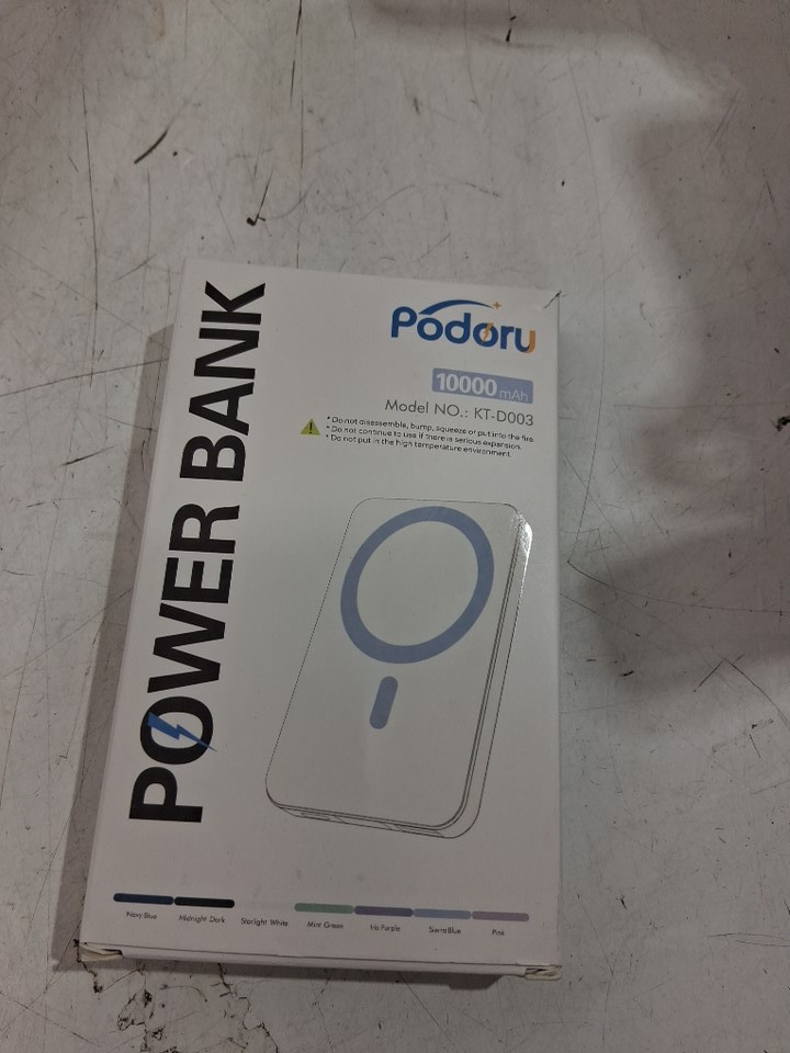 Podoru Magsafe portable power bank - 10,000mah - black - (Model: KT-D003) image 2