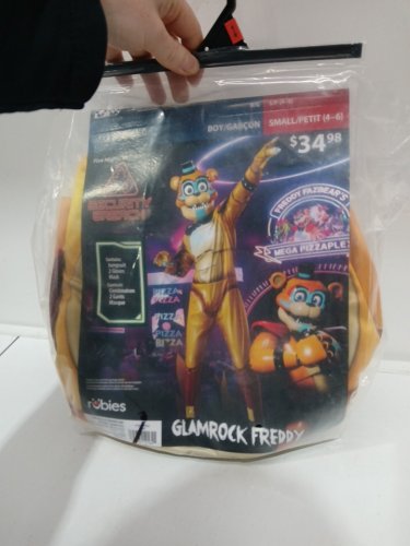 3PC kid's rubies five nights at freddy's - glamrock freddy - SMALL (4-6) (STYLE: 703087) image 2