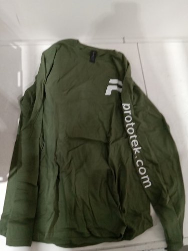 men's gildan long sleeve crewneck shirts *CUSTOM* - large - green image 2