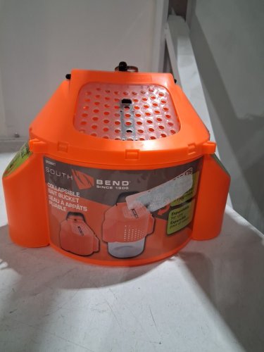 South Bend Collapsible Minnow Bait Bucket w/ Handle -8.14" - orange (Model: SB-EXPBKT) image 2