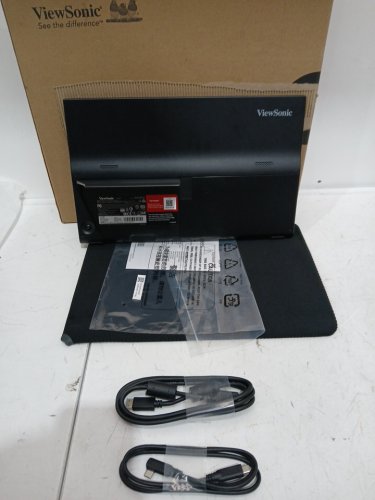 viewsonic Portable Monitor with Built-in Stand and speakers - 15.6" - 1080p - 60hz - black - (model: VA1655) image 3