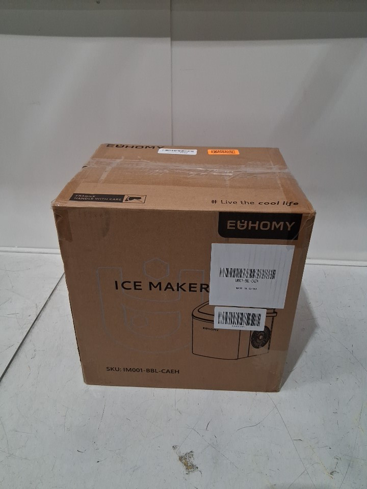 EUHOMY Countertop Ice Maker Machine - MAKES 26LB/Day - BLACK (MODEL: im-06d/IM001-Bbl-CAEH) image 2