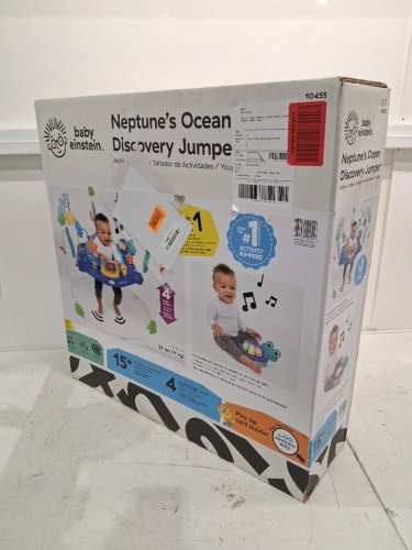 Baby Einstein Neptune's Ocean Discovery Jumper with Adjustable Height - 15+ multi-sensory toys/activities - 4 languages - Multi-colour (Model: 10455) image 2