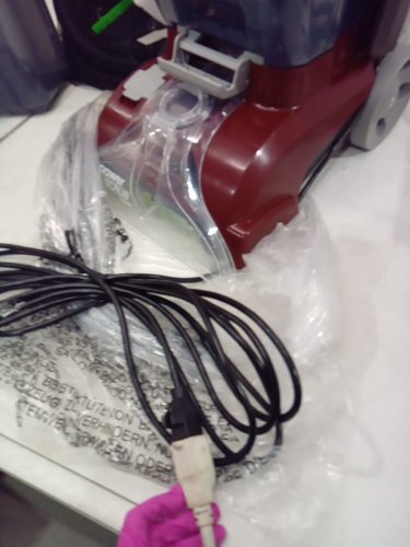 HOOVER POWERSCRUB DELUXE UPRIGHT CARPET CLEANER WITH SPIN SCRUB, MULTI‑DIRECTIONAL BRUSHES, DUAL‑TANK SYSTEM, HEAT FORCE RAPID‑DRY, AND AUTOMATIC DETERGENT MIXING - 20 FT CORD - RED/BLACK (MODEL: FH50150VCD) image 6