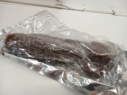 Silicone Dildo with Suction Cup Base - 7" - Brown image 2