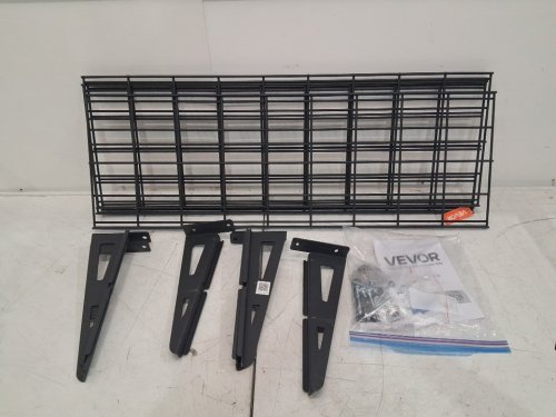 2pk Heavy Duty Wall Garage Shelving Steel Wall Mounted Shelving Unit - 12"x36" - black (model: lr1272) image 2