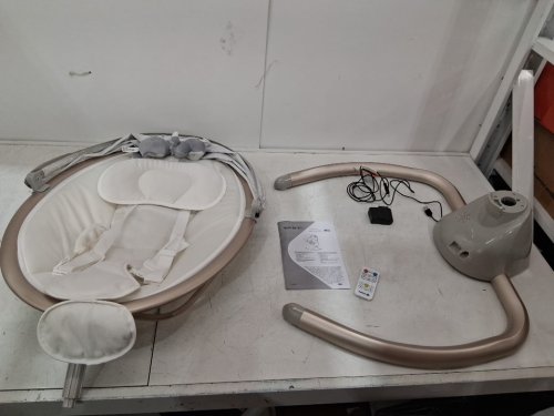 Safety 1st Amherst baby Swing with bluetooth with digital touch screen & remote control - Santorini Light/cream/white (model: 53043CSAT) image 4