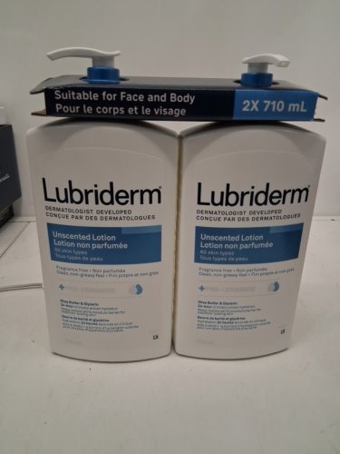 2PK LUBRIDERM + PRO-CERAMIDE UNSCENTED LOTION FOR ALL SKIN TYPES - 710ML/EACH image 2