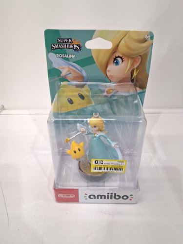 SUPER SMASH BROS AMIIBO ROSALINA FIGURINE - BLUE/YELLOW image 2