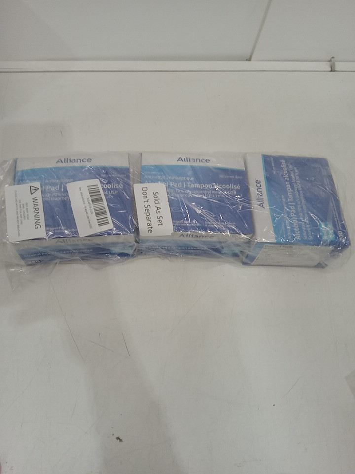 3 (200PK) Alliance 2-PLY 70% Alcohol Prep Pads image 2