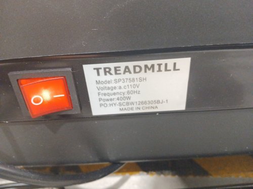 costway foldable treadmill with display - 1HP - 6.5MPH - black (model: sp37581sh) image 6