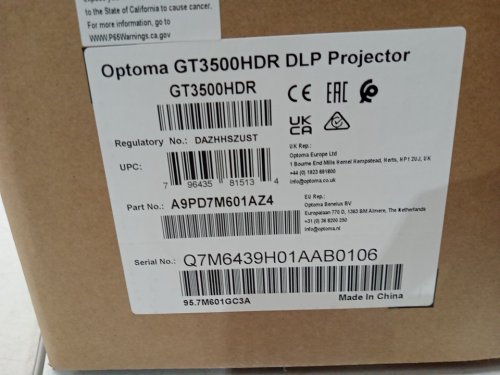 optoma ultra short throw projector with enhanced gaming mode, 1080p full hd, 4k hdr input, duracore laser & built-in speaker - white (model: gt3500hdr) image 3