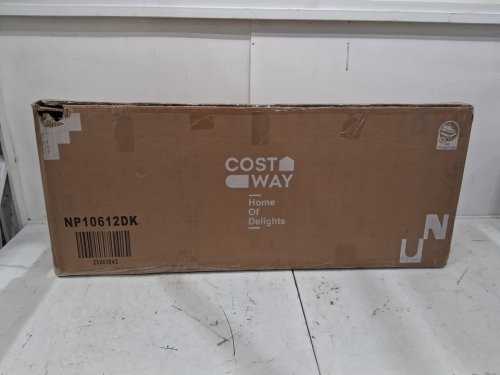 costway portable folding table with two shelves and carry bag - 43" x 34" - black (model: np10612dk) image 9