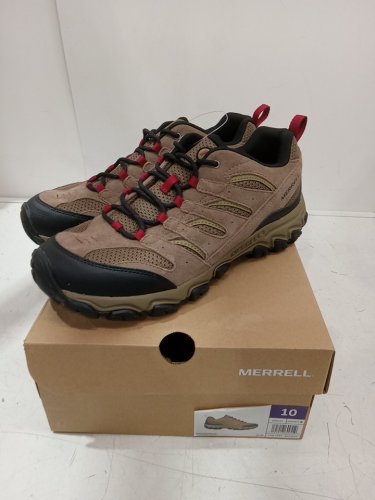 MEN'S Merrell Northgate 2 Hiking Shoes - 10 - BROWN / BLACK / RED (STYLE: J500229 / 4850010) image 2